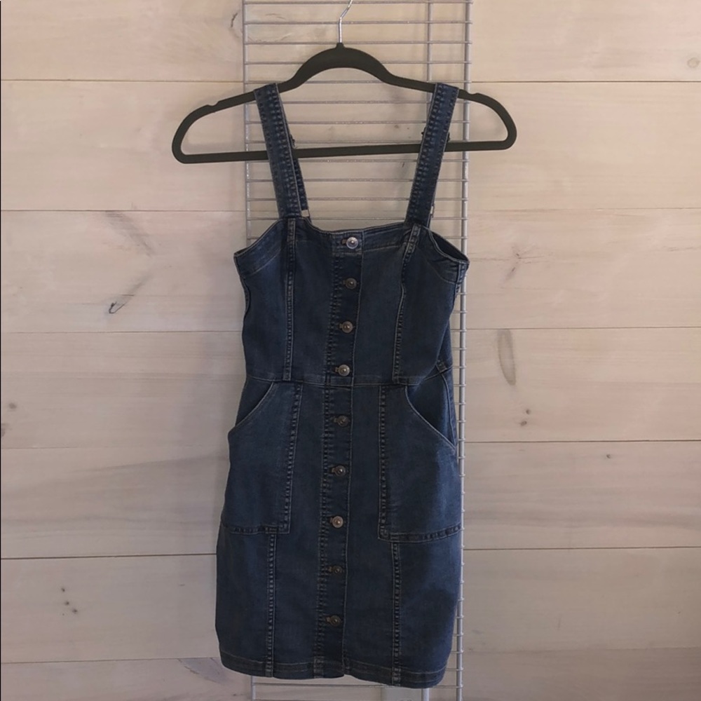 Denim Overall Dress